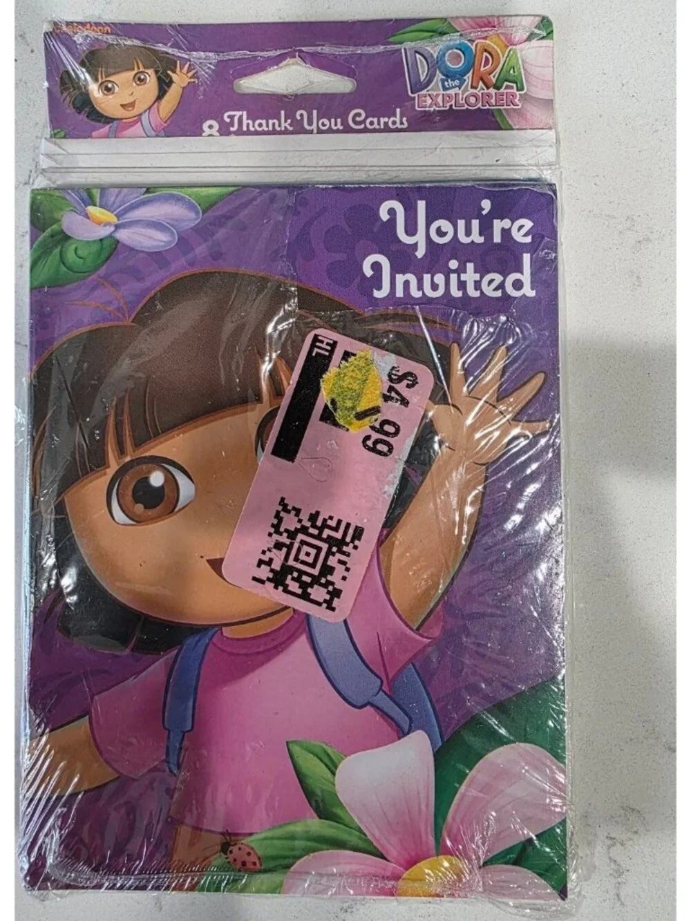 2012 Dora the Explorer Party Invitations Thank You Cards 8 Ct Sealed